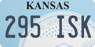 KS license plate 295ISK