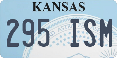 KS license plate 295ISM