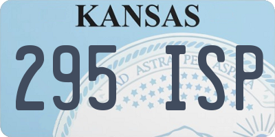 KS license plate 295ISP