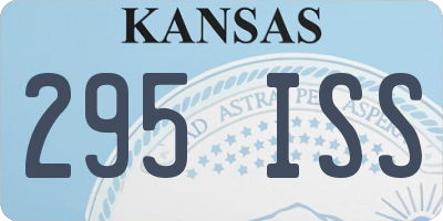 KS license plate 295ISS