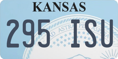KS license plate 295ISU