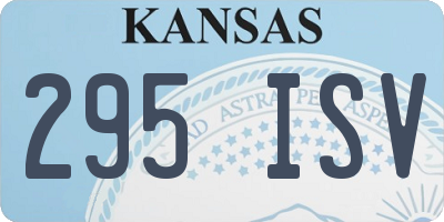 KS license plate 295ISV