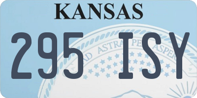 KS license plate 295ISY
