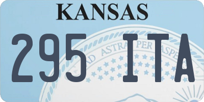 KS license plate 295ITA