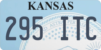 KS license plate 295ITC