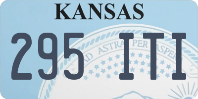 KS license plate 295ITI