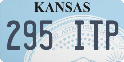 KS license plate 295ITP