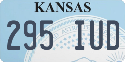 KS license plate 295IUD