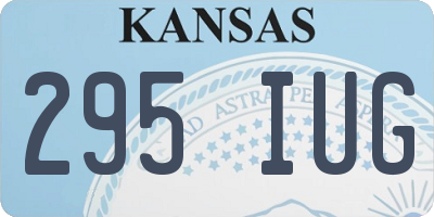 KS license plate 295IUG