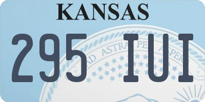 KS license plate 295IUI