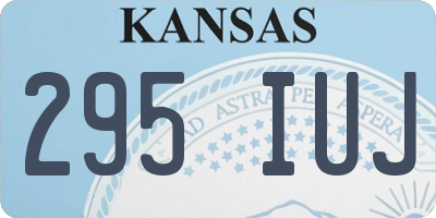 KS license plate 295IUJ