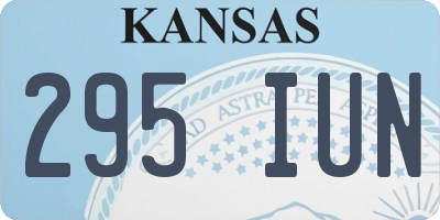 KS license plate 295IUN