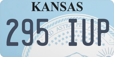 KS license plate 295IUP