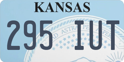KS license plate 295IUT