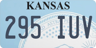 KS license plate 295IUV