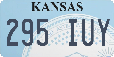 KS license plate 295IUY