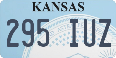 KS license plate 295IUZ