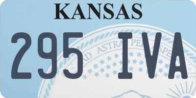 KS license plate 295IVA