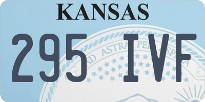 KS license plate 295IVF