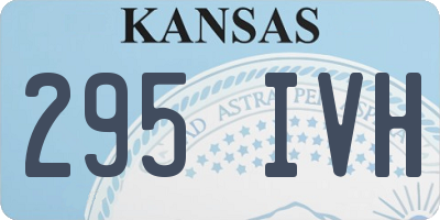 KS license plate 295IVH