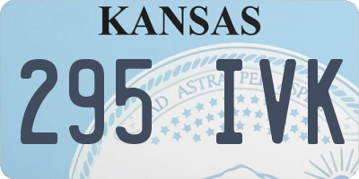 KS license plate 295IVK