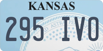 KS license plate 295IVO