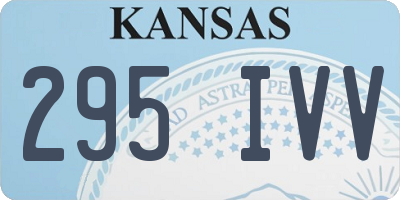 KS license plate 295IVV