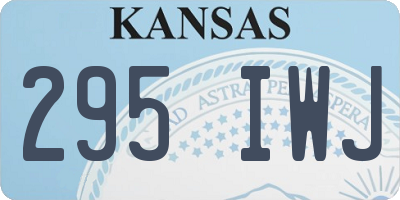 KS license plate 295IWJ