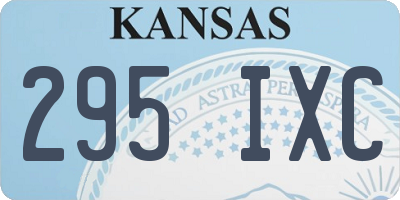 KS license plate 295IXC