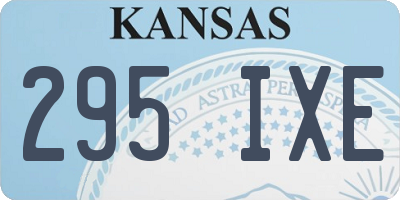 KS license plate 295IXE