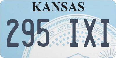 KS license plate 295IXI