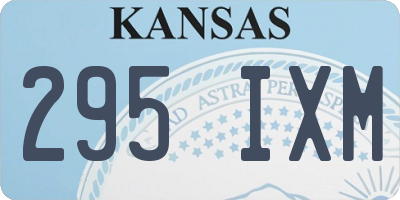 KS license plate 295IXM