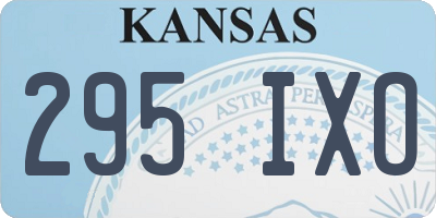KS license plate 295IXO