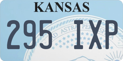 KS license plate 295IXP