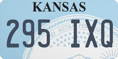 KS license plate 295IXQ