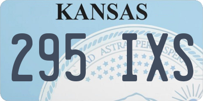 KS license plate 295IXS