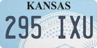 KS license plate 295IXU
