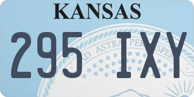KS license plate 295IXY