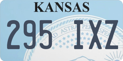 KS license plate 295IXZ