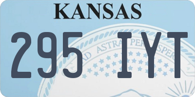KS license plate 295IYT