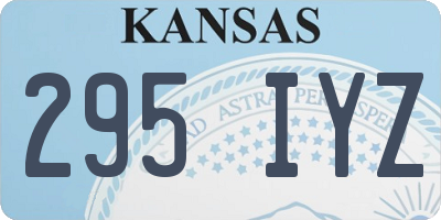KS license plate 295IYZ