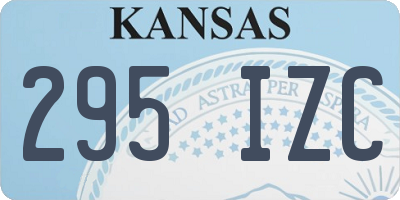 KS license plate 295IZC