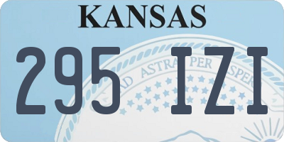 KS license plate 295IZI
