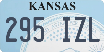 KS license plate 295IZL