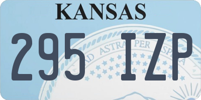 KS license plate 295IZP