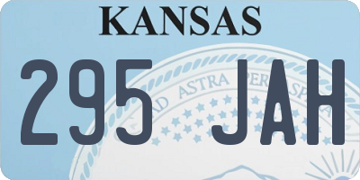 KS license plate 295JAH
