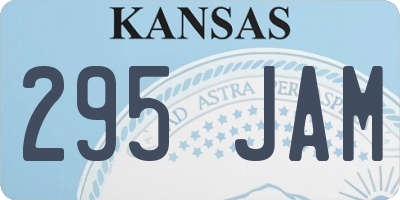 KS license plate 295JAM