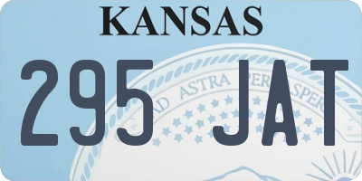 KS license plate 295JAT