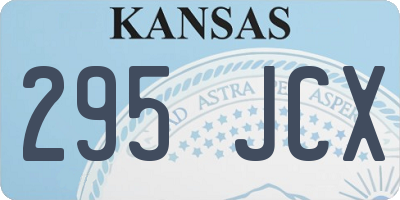 KS license plate 295JCX