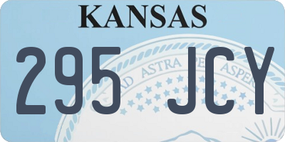 KS license plate 295JCY